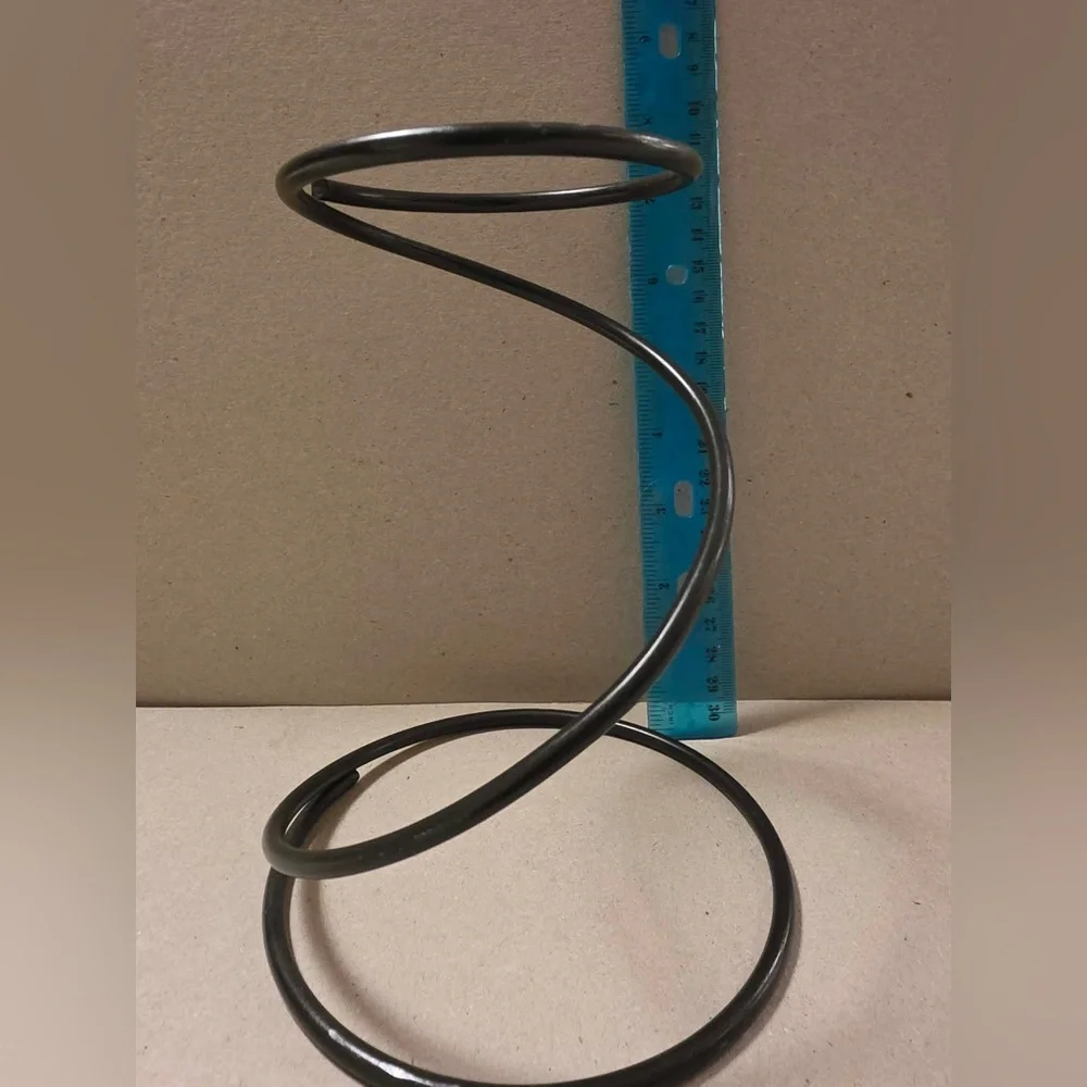 PartyLite Wrought Iron Twist Candle Holder Hand Blown Crackled Glass Votive - Picture 2 of 3